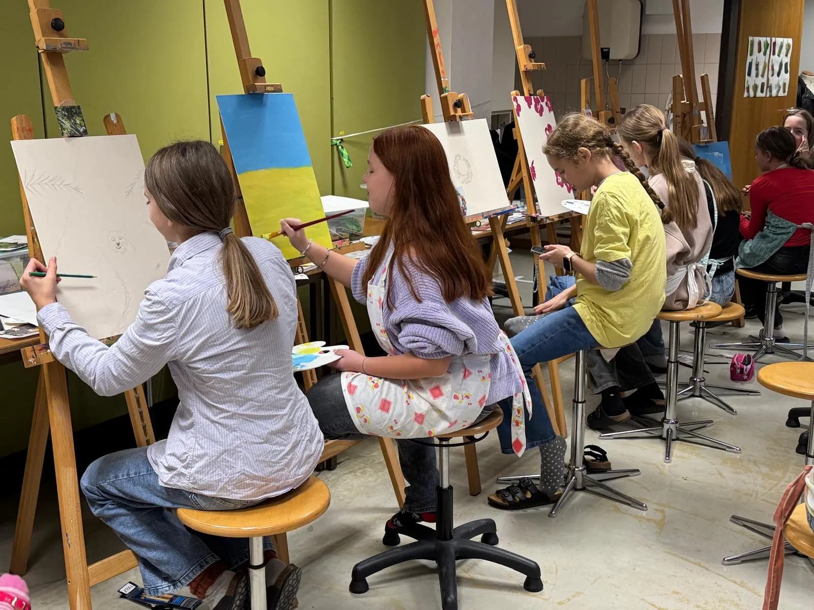 Khevi im Atelier